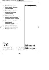 EINHELL GE-PM 51 VS-F B&S ECO Originele Handleiding