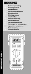 Benning MM 1 Gebruiksaanwijzing
