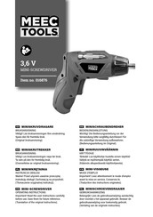 Meec tools 016876 Gebruiksaanwijzing