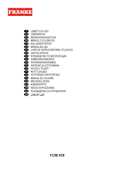 Franke FCBI 926 Gebruiksaanwijzing