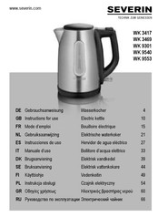 SEVERIN WK 3417 Gebruiksaanwijzing