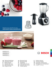 Bosch MMB64 Series Gebruiksaanwijzing