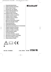 EINHELL RT-HP 1750 TR Originele Handleiding