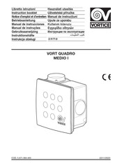 Vortice VORT QUADRO MEDIO I Gebruiksaanwijzing