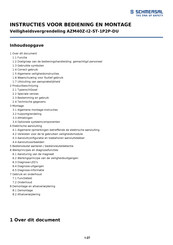 schmersal AZM40Z-I2-ST-1P2P-DU Bedienings- En Montage-Instructie