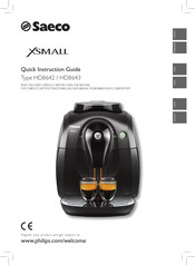 Philips Saeco XSMALL HD8643 Handleiding