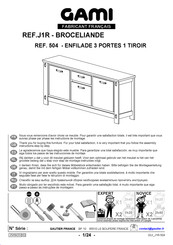 Gautier Gami BROCELIANDE J1R-504 Montage-Instructies