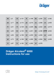 Dräger Alcotest 6000 Gebruiksaanwijzing