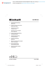 EINHELL 34.139.30 Originele Handleiding