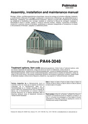 Lemeks Palmako Emilia PA44-3048 Handleiding Voor Installatie, Bediening En Onderhoud