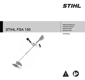 Stihl FSA 130 Handleiding