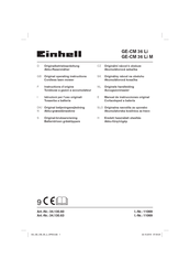 EINHELL GE-CM 36 Li Originele Handleiding