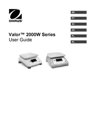 OHAUS Valor 2000W Series Gebruikershandleiding