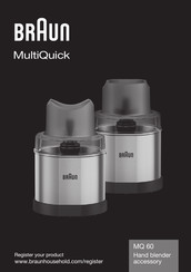 Braun MultiQuick MQ 60 Handleiding