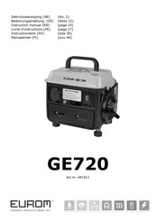 EUROM GE720 Gebruiksaanwijzing