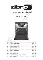 Toyotomi Zibro LC DX320 Gebruiksaanwijzing