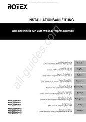 Rotex RRHQ007ADV3 Montagehandleiding