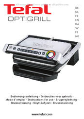 TEFAL OPTGRILL GC705D Instructies Voor Gebruik
