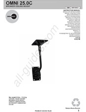 Omnimount OMNI 25.0C Instructiehandleiding