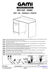 Gautier Gami ROMY G2F-150 Montage-Instructies