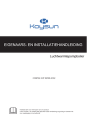 Kaysun COMPAK KHP 20/300 ACS2 Installatiehandleiding