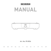 SEVERIN PG 8554 Handleiding