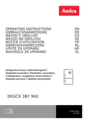 Amica EKGCX 387 960 Gebruiksaanwijzing