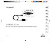 Behringer U-CONTROL U CA202 Gebruikershandleiding