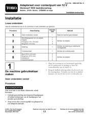 Toro 310000001 Installatie-Instructies