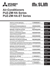 Mitsubishi Electric Mr. Slim PUZ-ZM HA Series Installatiehandleiding