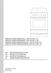 Amica SHC 914 100/1 E Gebruikershandleiding