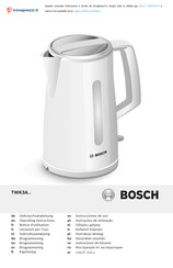 Bosch TWK3A013 Gebruiksaanwijzing