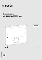 Bosch CW 800 Gebruiksinstructie