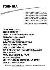 Toshiba 55UA20 Series Snelstartgids