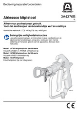 Graco Airlessco 500 Series Bediening, Onderdelen, Reparatie