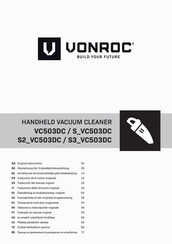 VONROC VC503DC Vertaling Van De Oorspronkelijke Gebruiksaanwijzing
