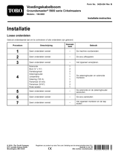 Toro Groundsmaster 5900 Series Installatie-Instructies