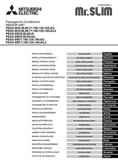 Mitsubishi Electric Mr.SLIM PEAD-SM60JAL Installatiehandleiding