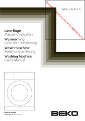 Beko WMB 71443 LA Gebruikershandleiding