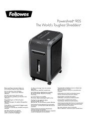 Fellowes Powershred 90S Handleiding