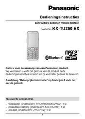Panasonic KX-TU250 EX Bedieningsinstructies