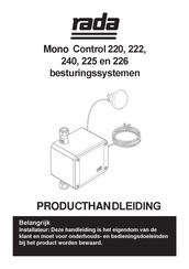 Rada Mono Control 225 Producthandleiding