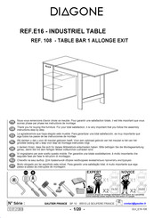 Gautier Diagone E16-006 Montage-Instructies