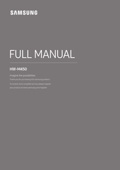 Samsung HW-M450 Handleiding