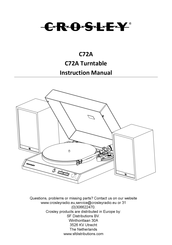 Crosley C72A Handleiding