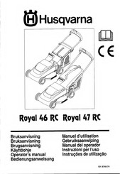 Husqvarna Royal 47 RC Gebruiksaanwijzing
