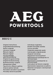 AEG BSS 12 C Oorspronkelijke Gebruiksaanwijzing