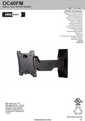 Omnimount OC40FM Instructiehandleiding