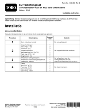 Toro 31543 Installatie-Instructies
