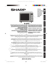 Sharp R-68ST Gebruiksaanwijzing